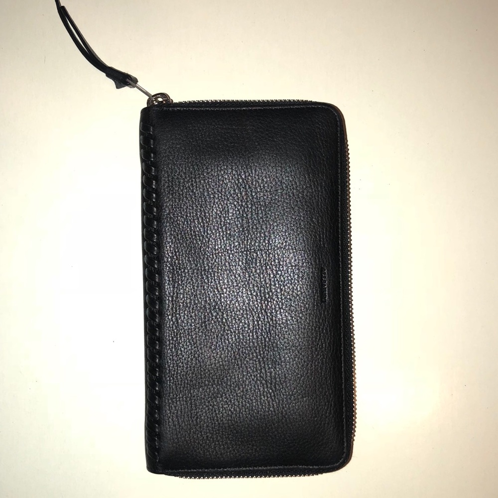 ALLSAINTS  - leather Club Zip Around Wallet